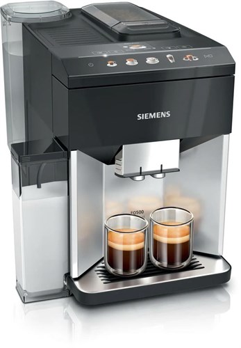 Máy pha cà phê espresso Siemens TQ513R01 EQ500 màu bạc & đen